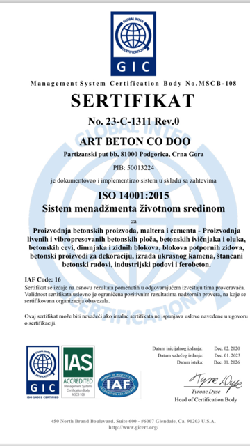 ART BETON ISO